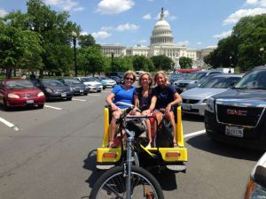 Taking a Pedicab Tour of the Capitol