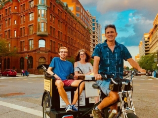 Nonpartisan Pedicab on tour