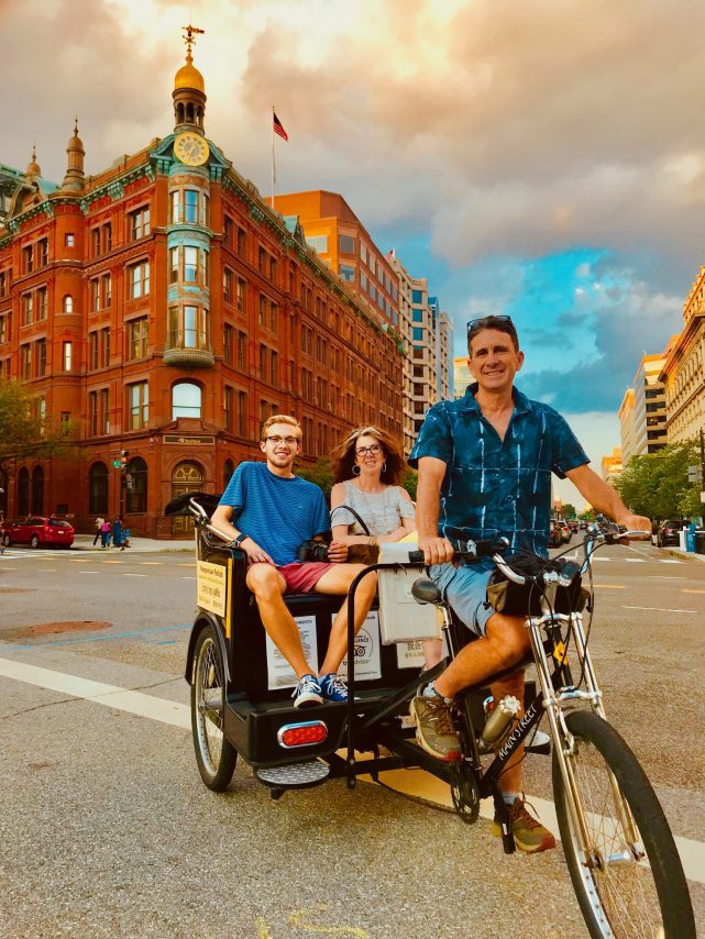 Nonpartisan Pedicab on tour
