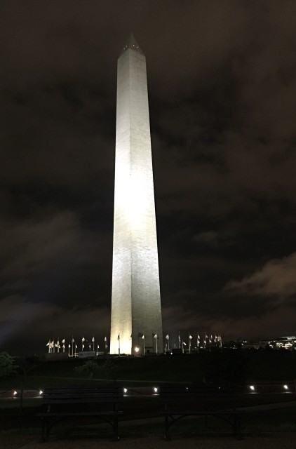 Twilight tour at the Washington Monument