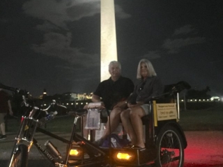 Twilight tour at the Washington Monument