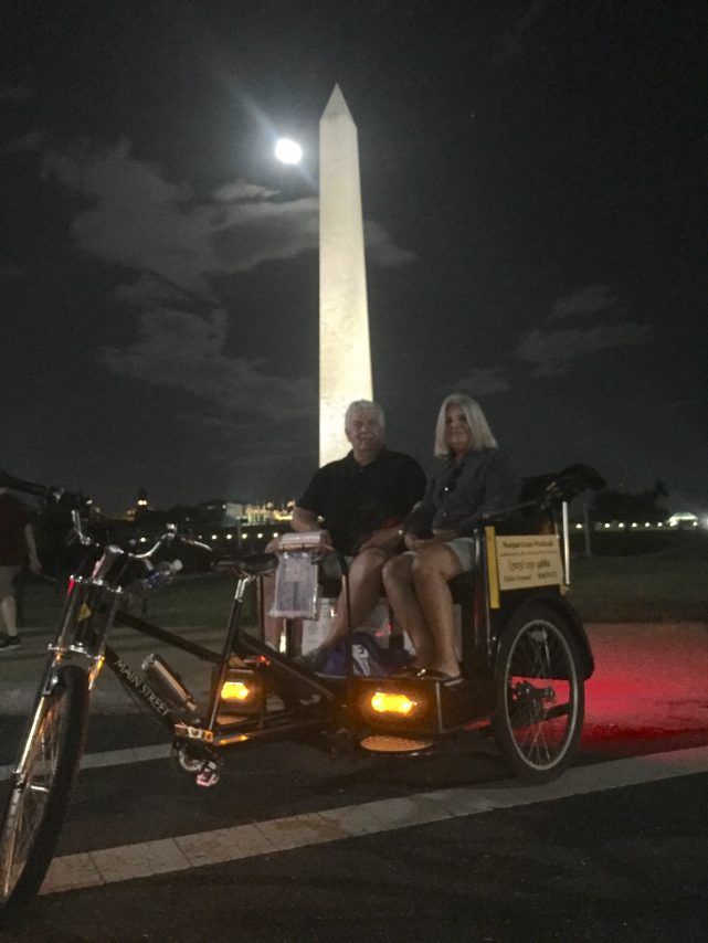 Twilight tour at the Washington Monument