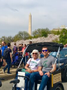 Seniors Enjoying Private Cherry Blossom Tour at Tidal Basin