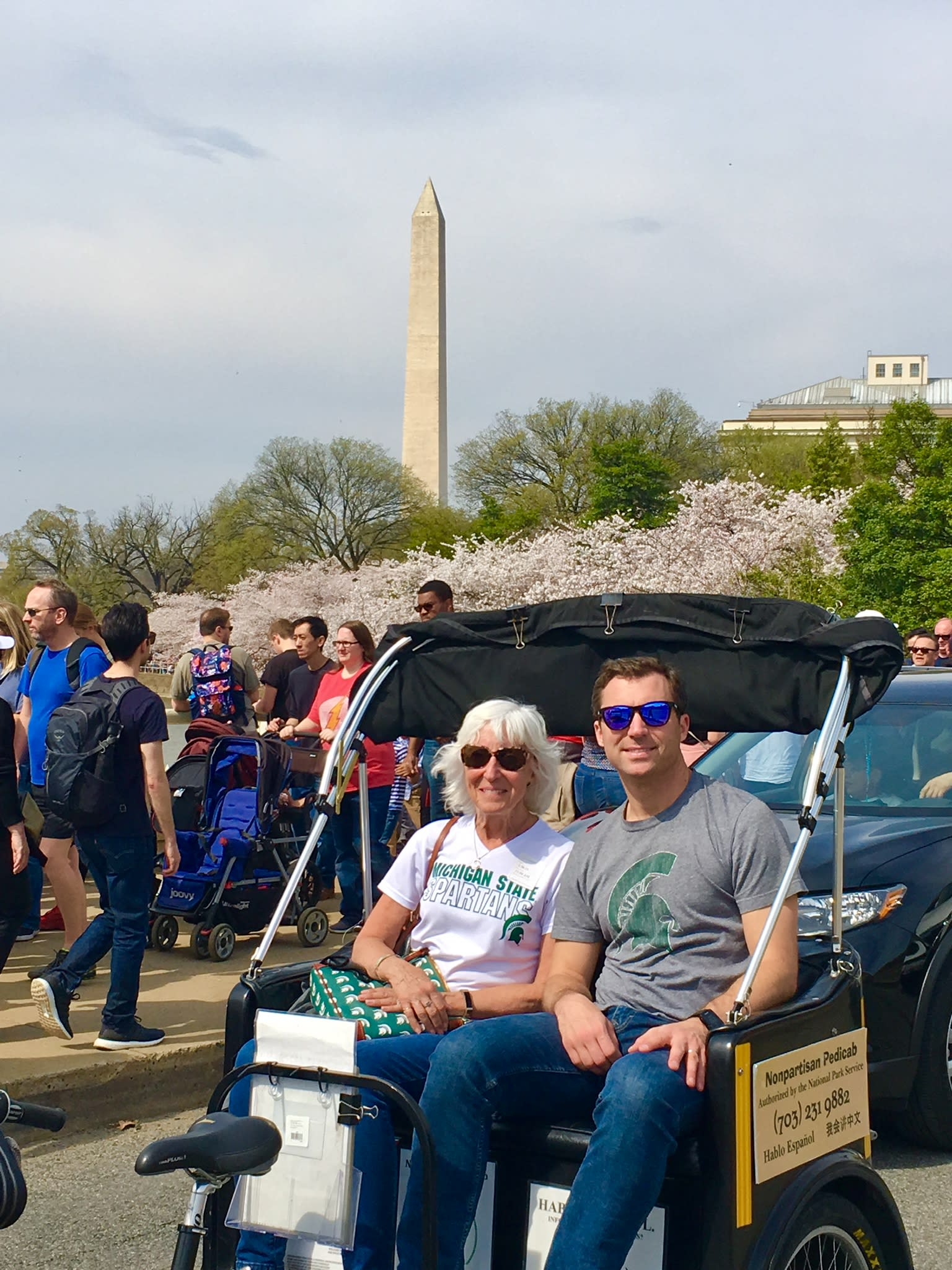 Seniors Enjoying Private Cherry Blossom Tour at Tidal Basin