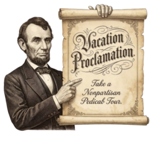 Vacation Proclamation - Take a Nonpartisan Pedicab Tour